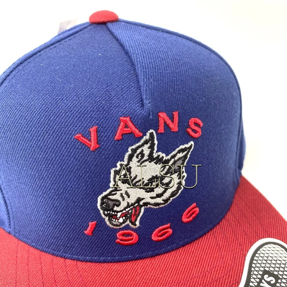 VANS 🔥SALE!🔥 Leaping Lizard Wolf Blue Men’s SnapBack Cap VN0A3IHFLKZ - Picture 2 of 9